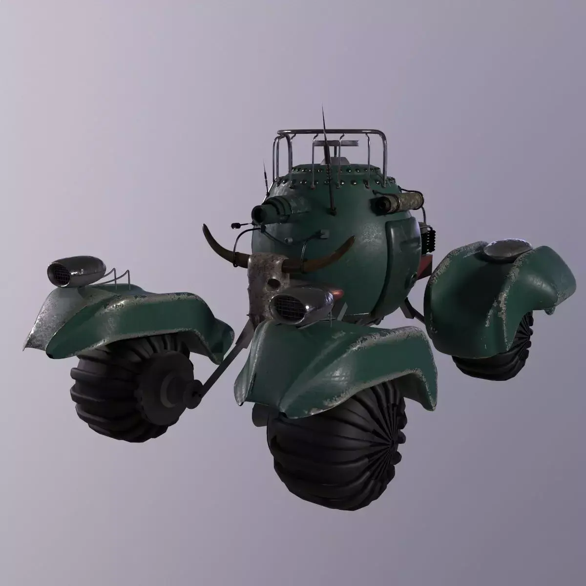 Heavy Armored Vehicle -  Game Ready - Low Poly PBR 3D model Low-poly 3D model