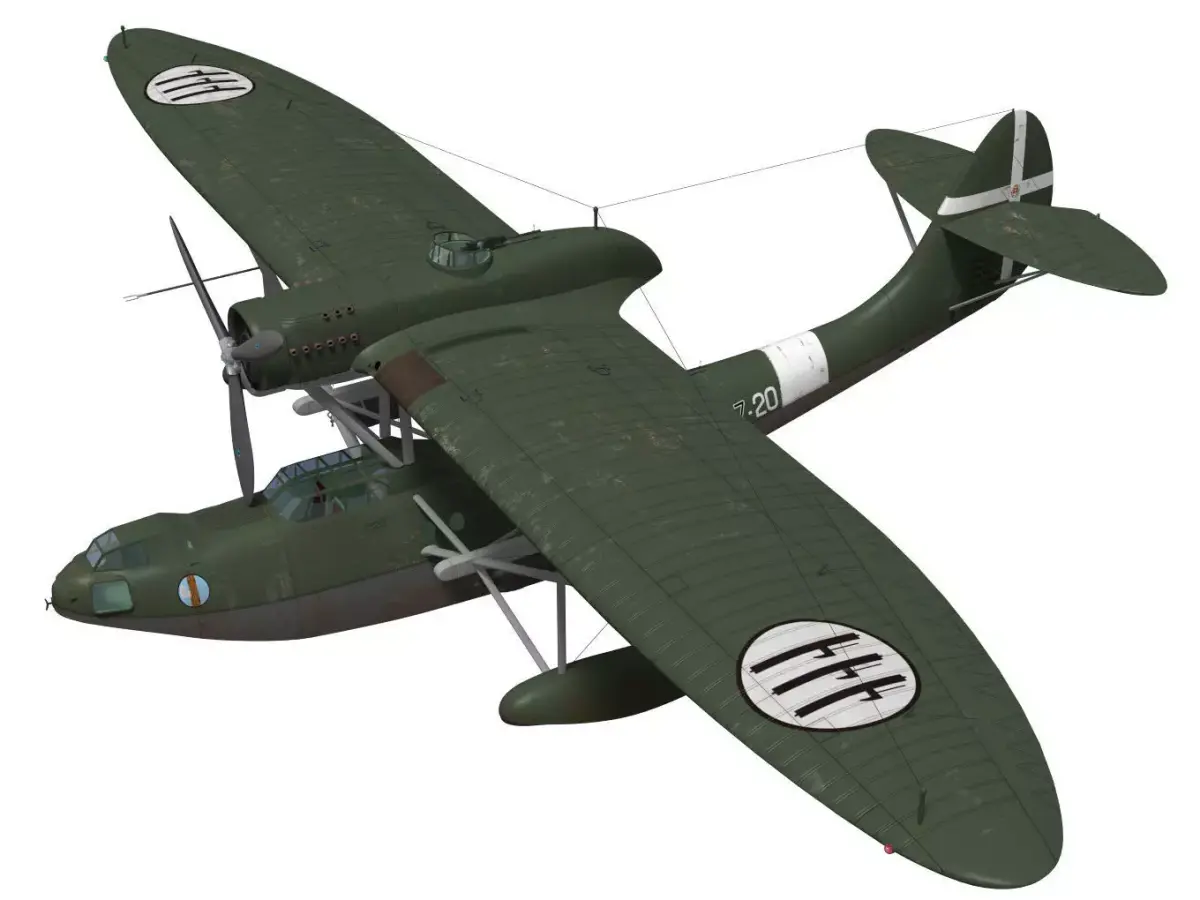 CANT Z501 Gabbiano 3D model purchase
