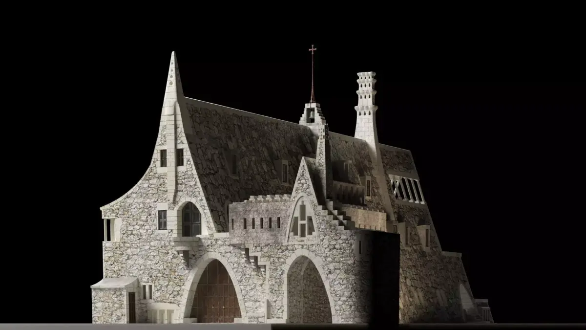 Celler Guell - Bodegas Guell - Antoni Gaudi 3D model