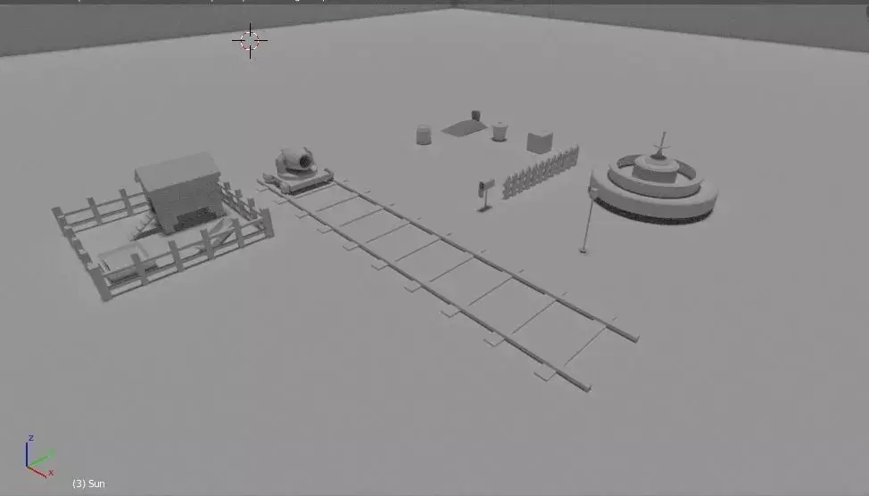 modes train track 3D model