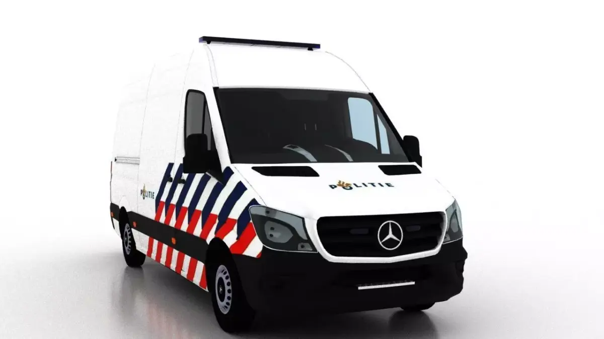Mercedes Benz Sprinter L2H2 2015 Netherlands Police Prison 3D model