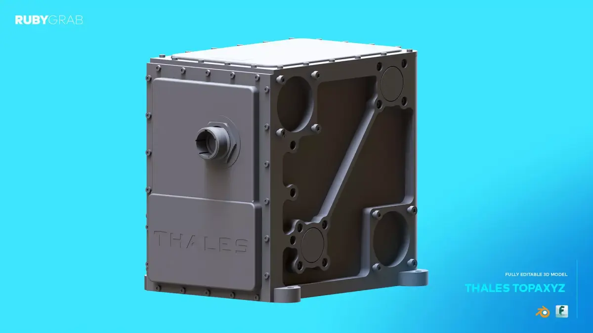 Thales TopAxyz Inertial Navigation Unit 3D model