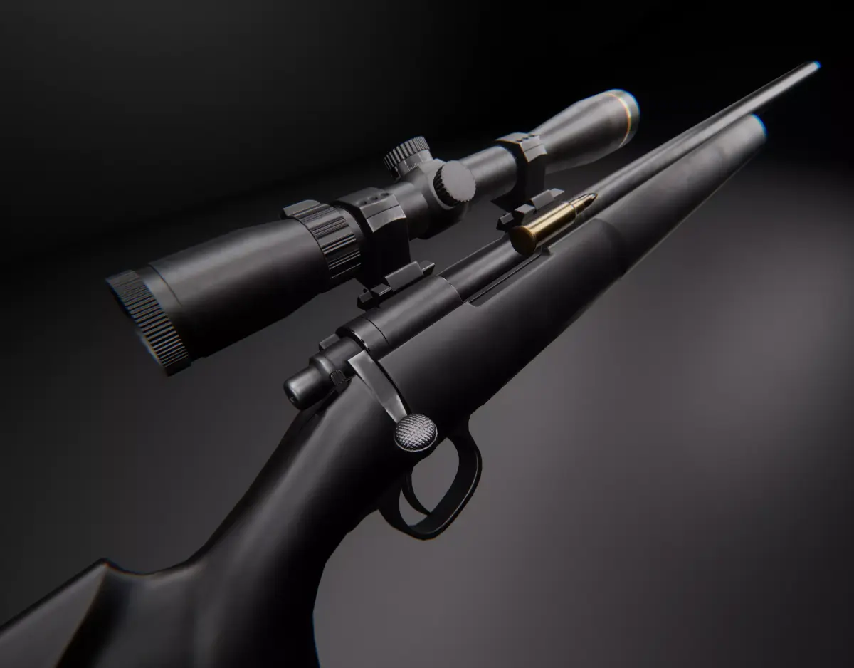 AAA M24 Game Ready PBR Low-poly 3D model