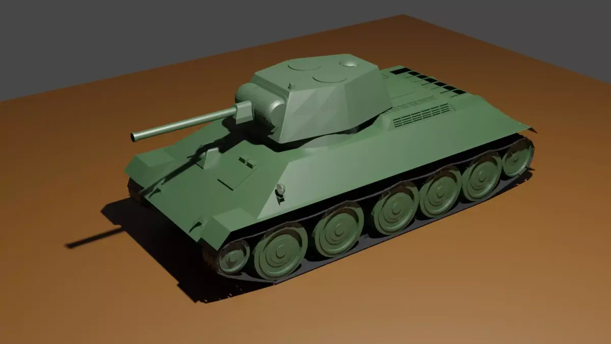 T-34 1942 Free 3D model