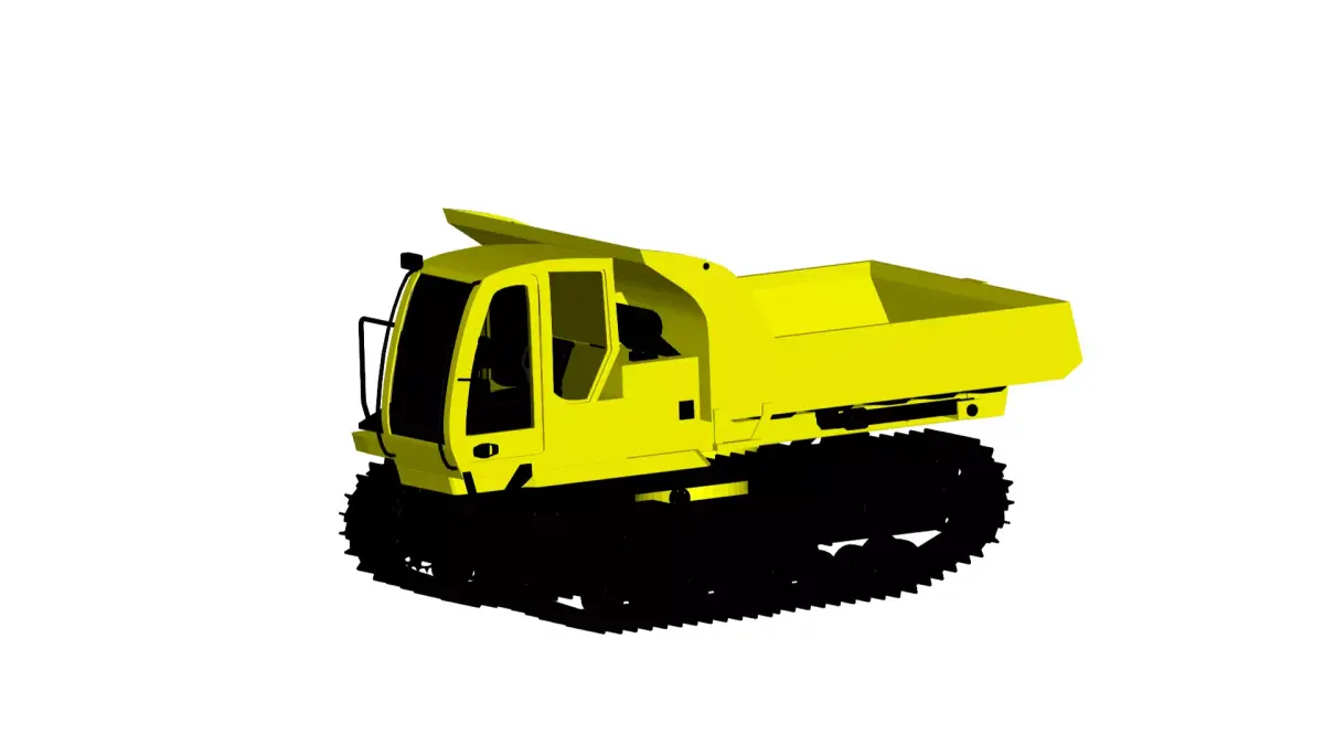 CAT Tracked Dumper 3D model