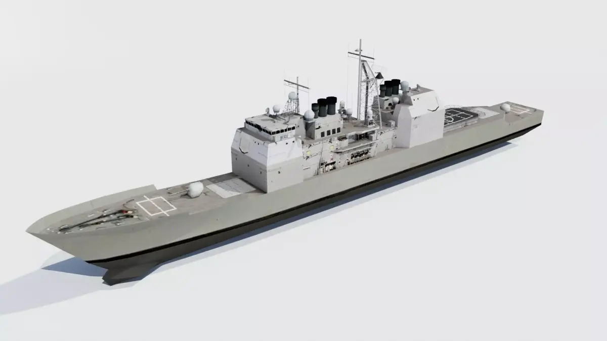 Ticonderoga Low Poly Low-poly 3D model