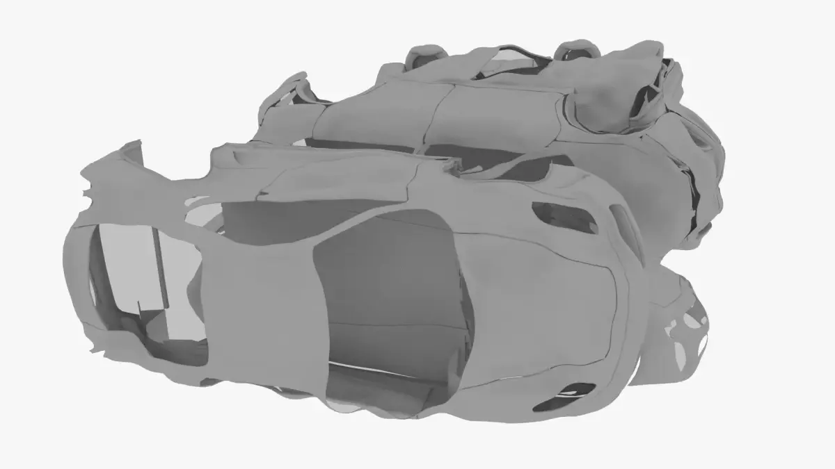 Destroyed cars Vol 2 3D model