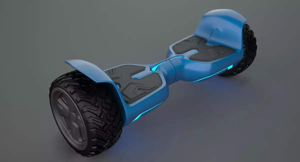 Hoverboard Low-poly 3D model purchase