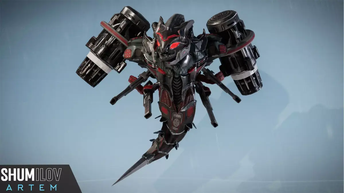 SciFi Beast02 Wasp Low-poly 3D model