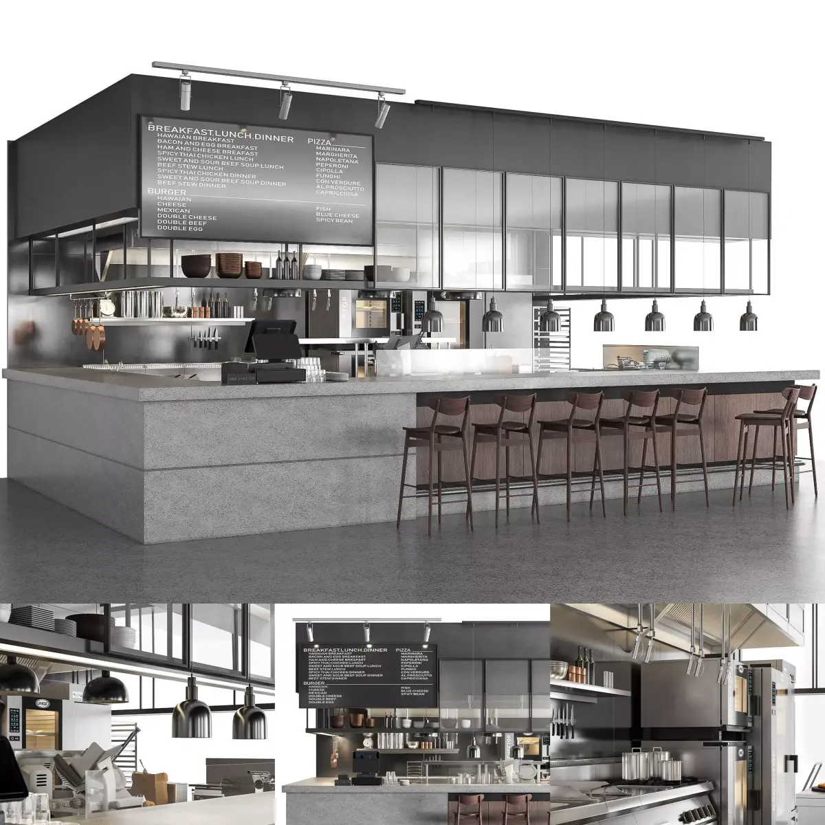 Restaurant 02 3D model