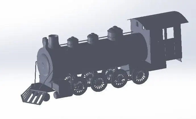 steam train 3D print model