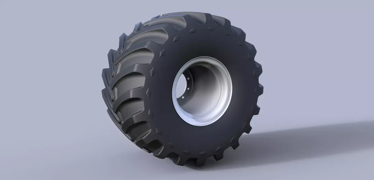Monster truck wheel 3D model