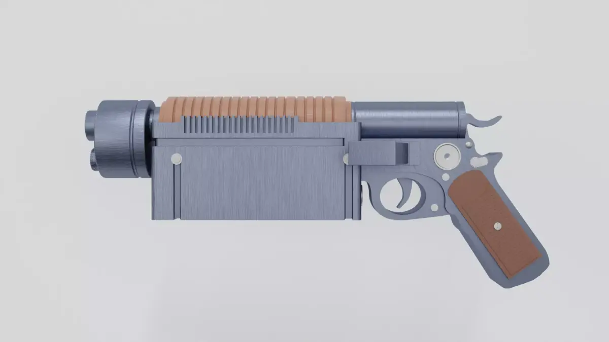 scifi guns K-16 Bryar 3D model