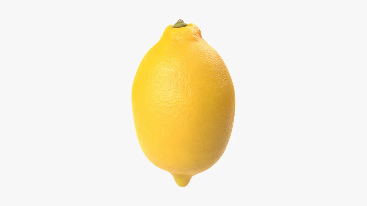 Lemon PBR Scan Retopo 3D model