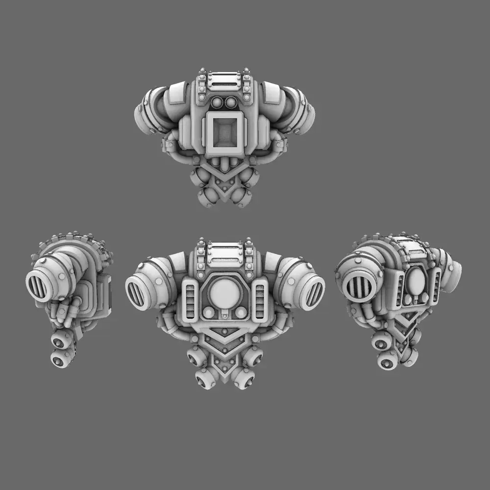 Space Knights V4  Savage Backpack 3D print model