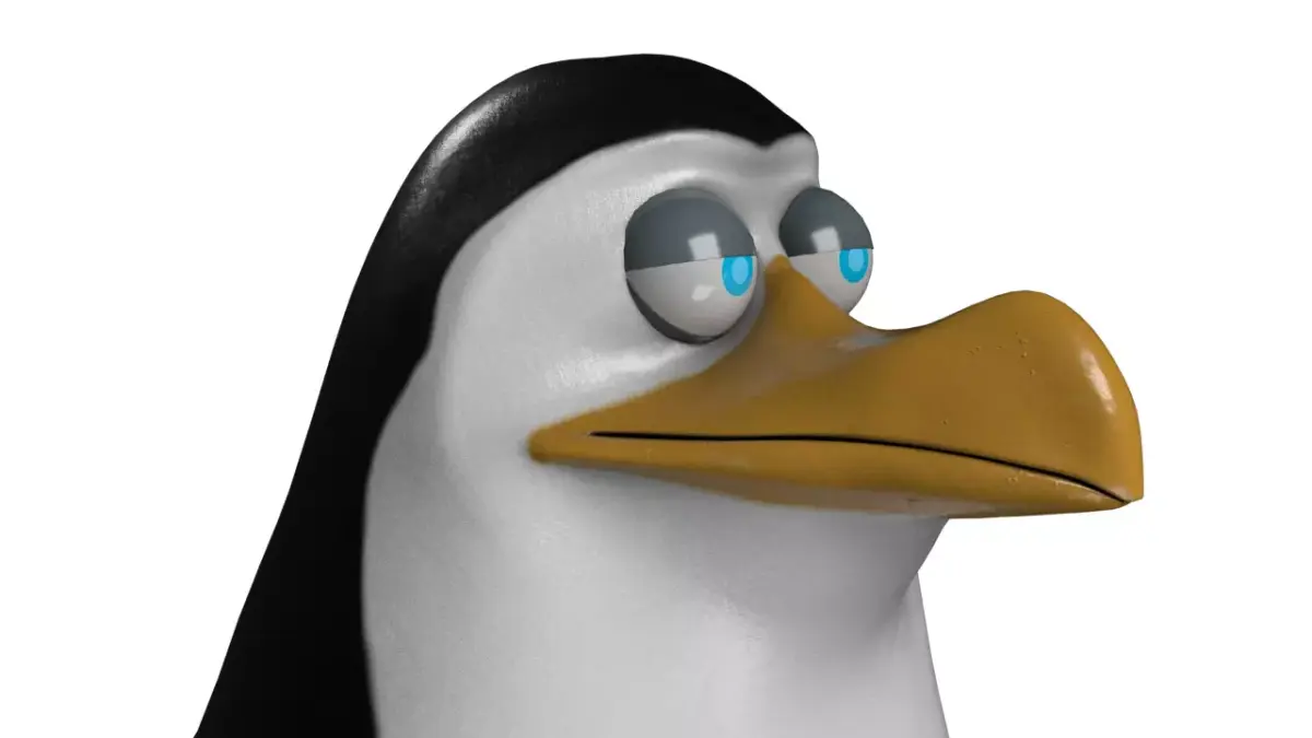Penguin cartoon 3D model purchase