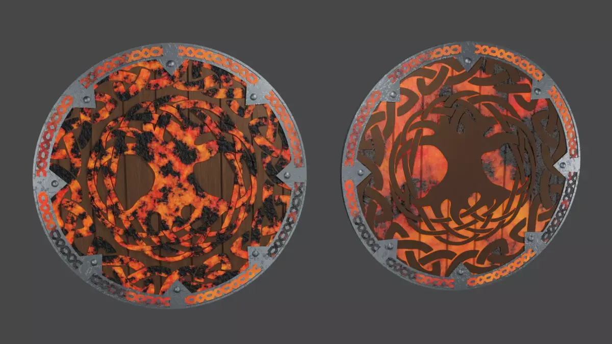 Viking Shield - Muspelheim 3D model