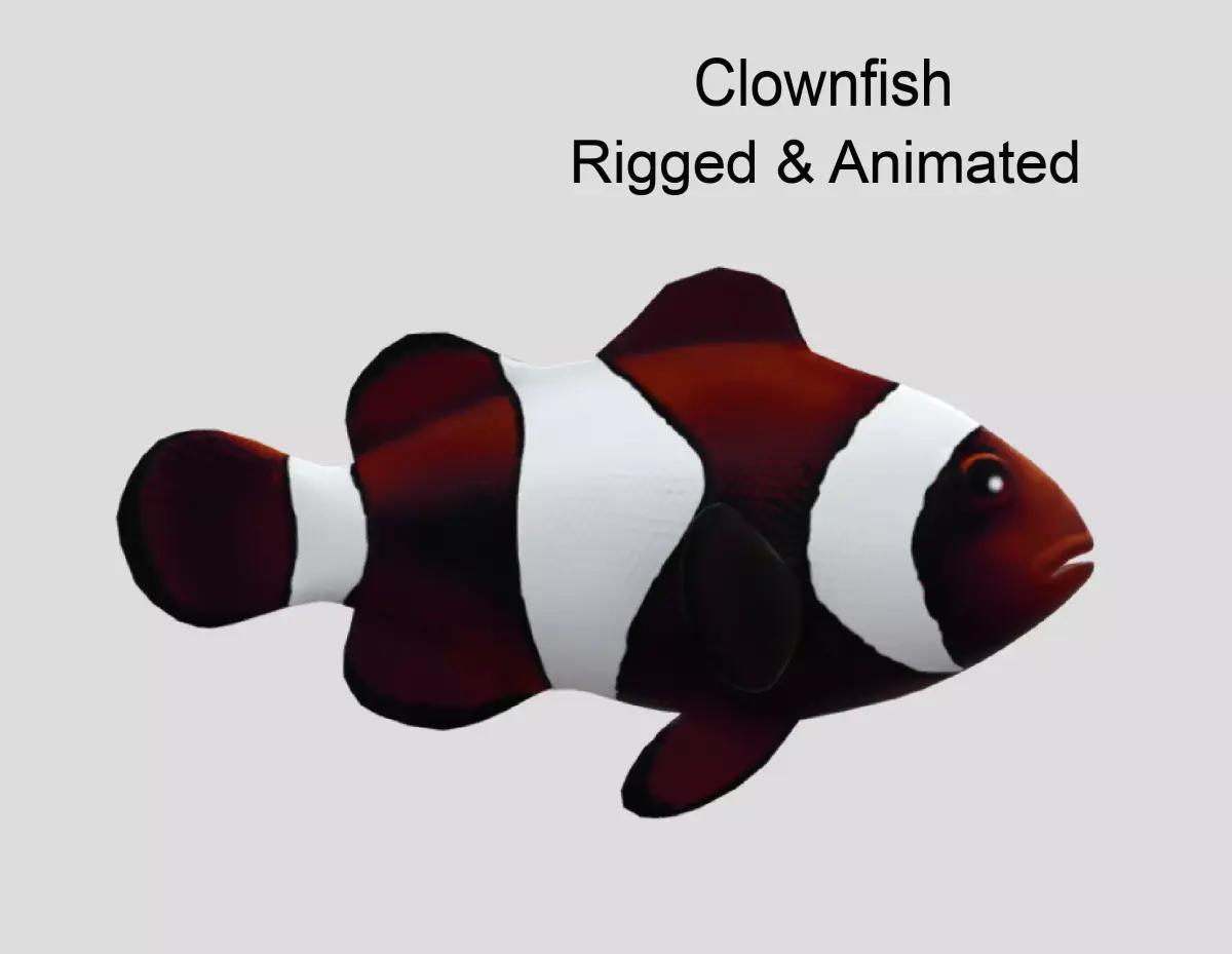 clownfish Low-poly 3D model purchase