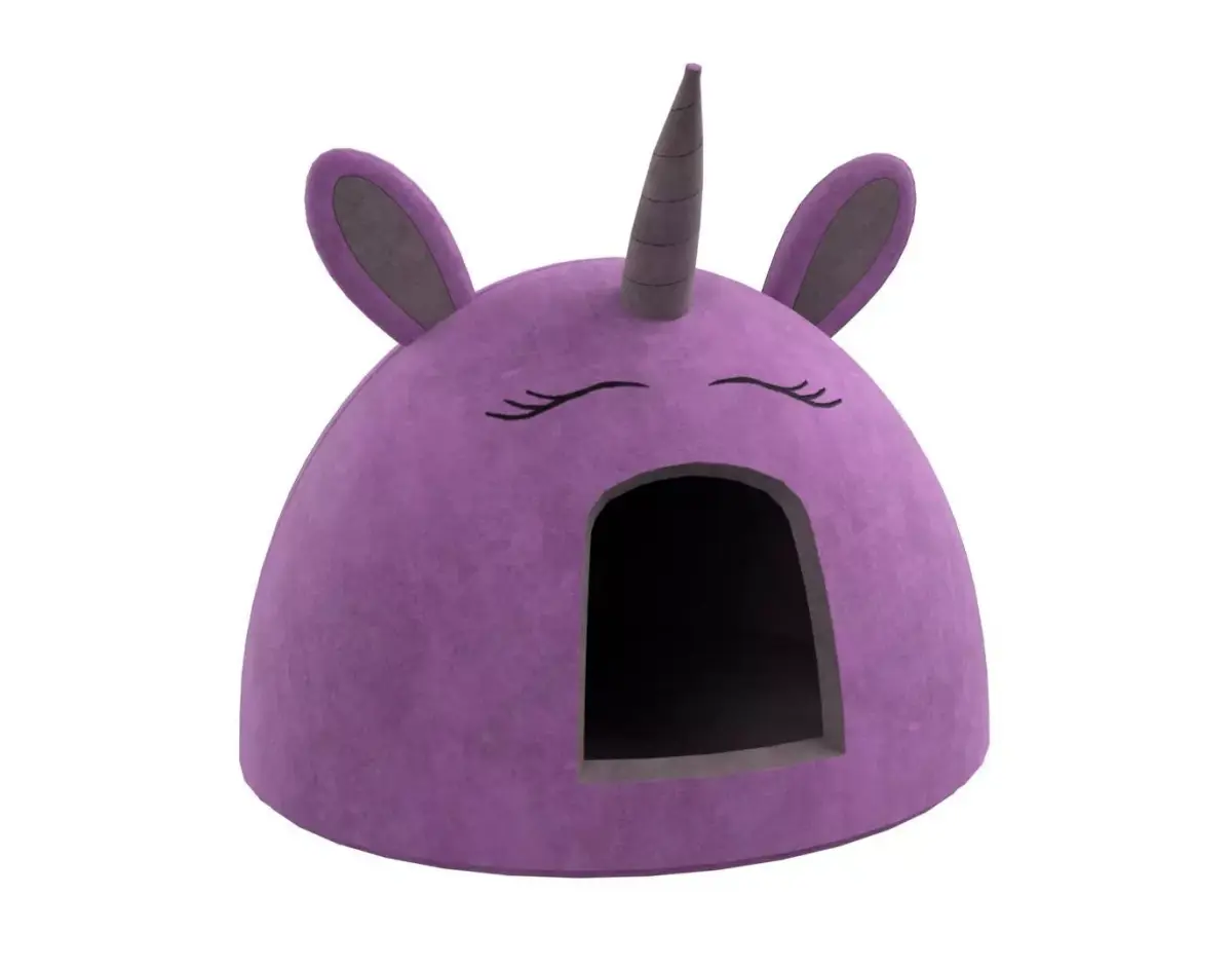 Unicorn Meow Hut Cat Hut Cat Tent Cozy Pink 3D model