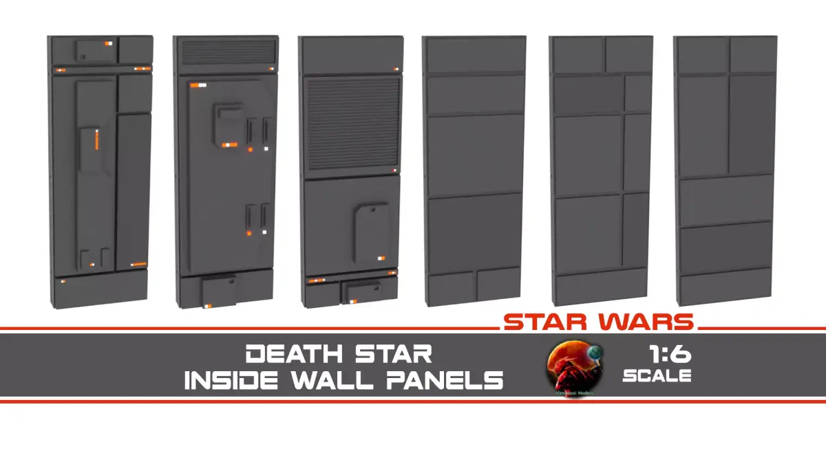 Death Star Inside Wall Panel 1-6 scale Hottoys  3D print model