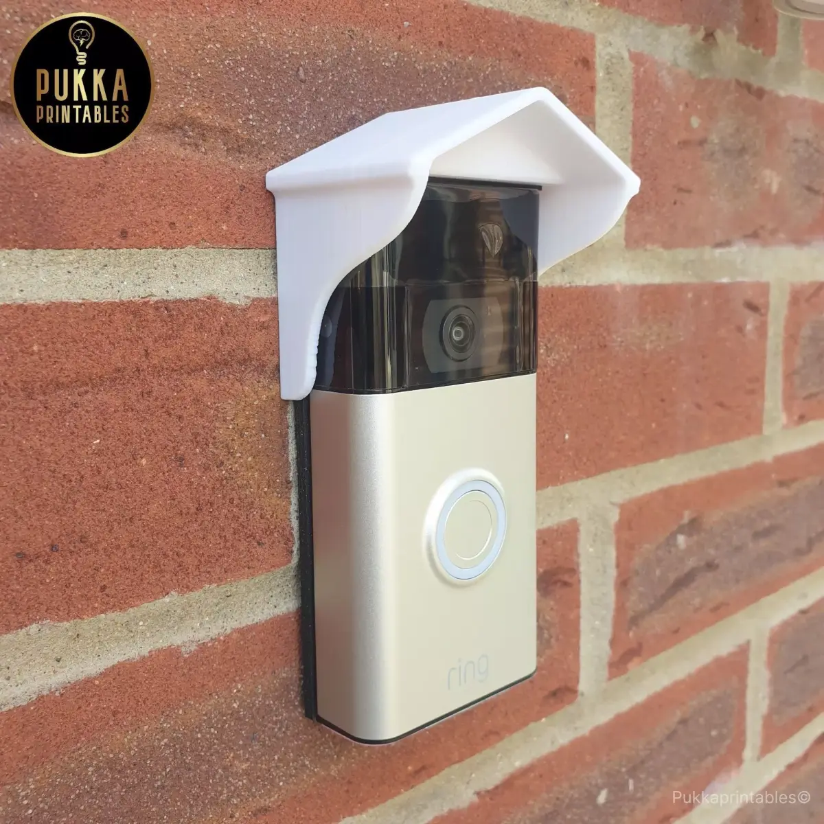 Doorbell Weather Hood 2 Part STL System Multi Model Compatible 3D print model