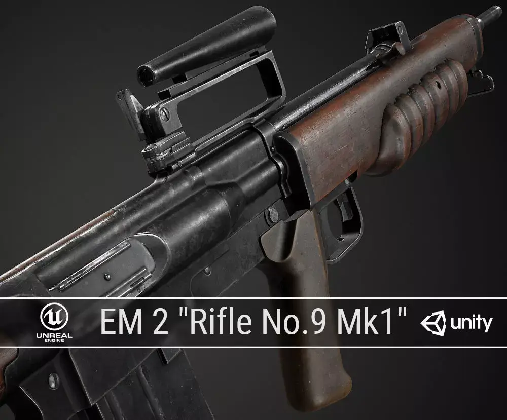 PBR British EM 2  Low-poly 3D model