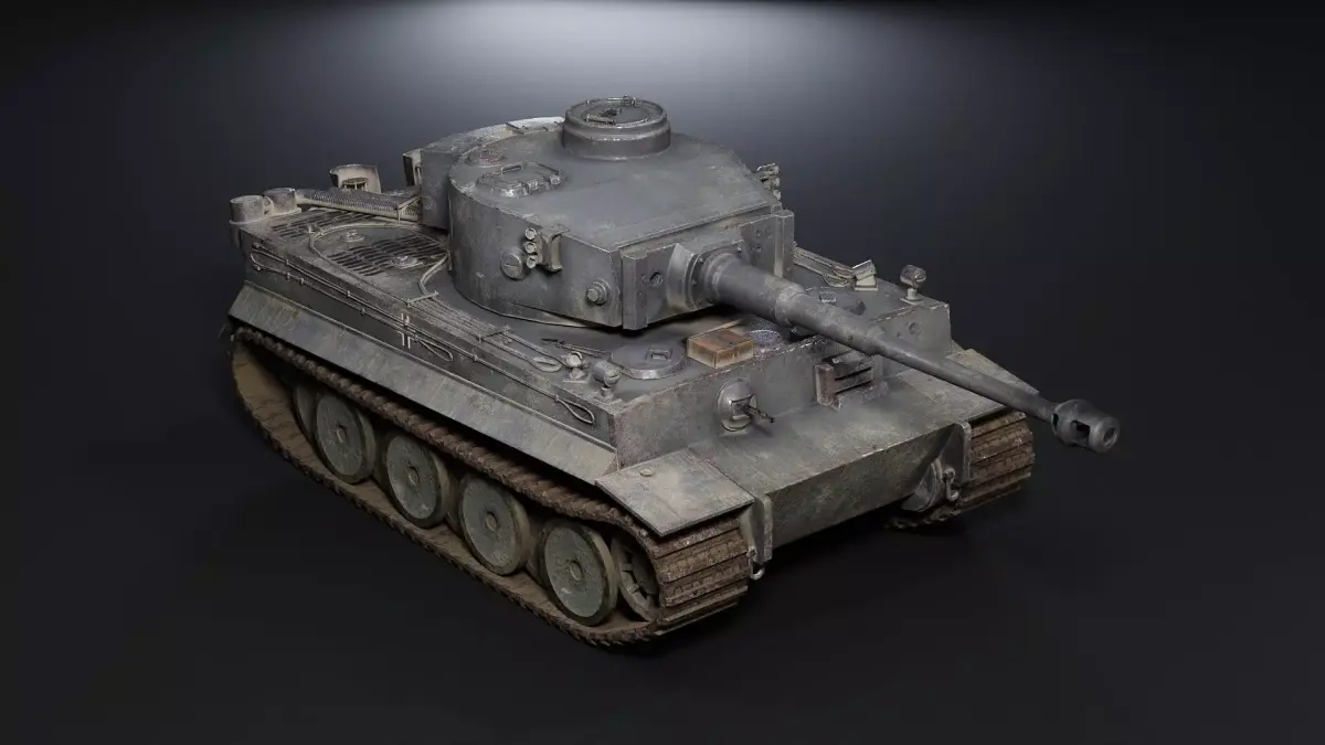 Tiger tank 3D model purchase