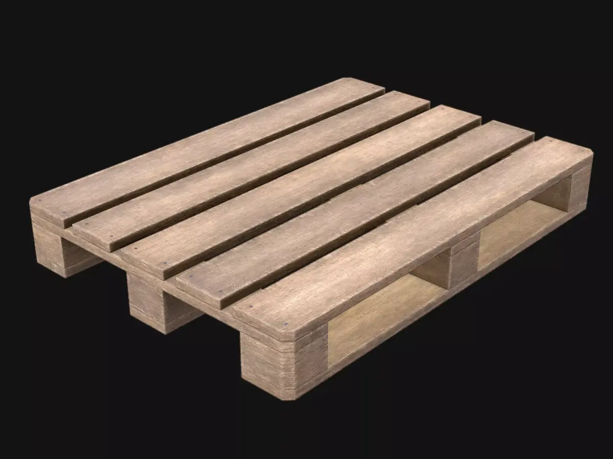 Wood Pallet Game Ready PBR Low-poly 3D model
