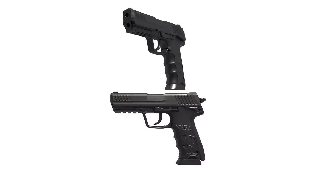 HK45 gun 3D print model
