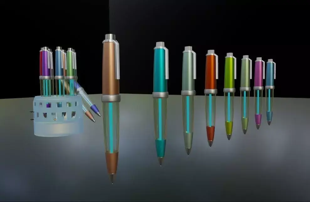 free 3D ballpen design  3D model