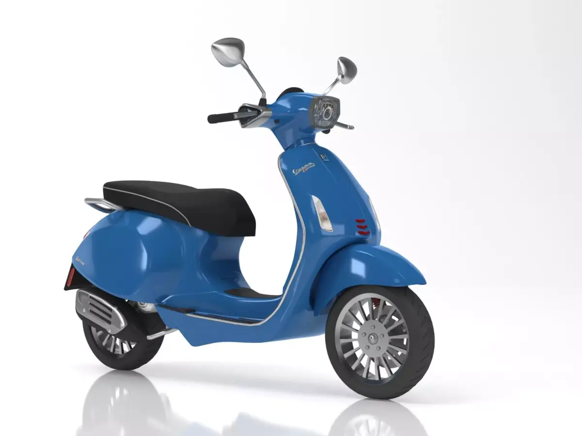 Vespa Sprint Blue 3D model