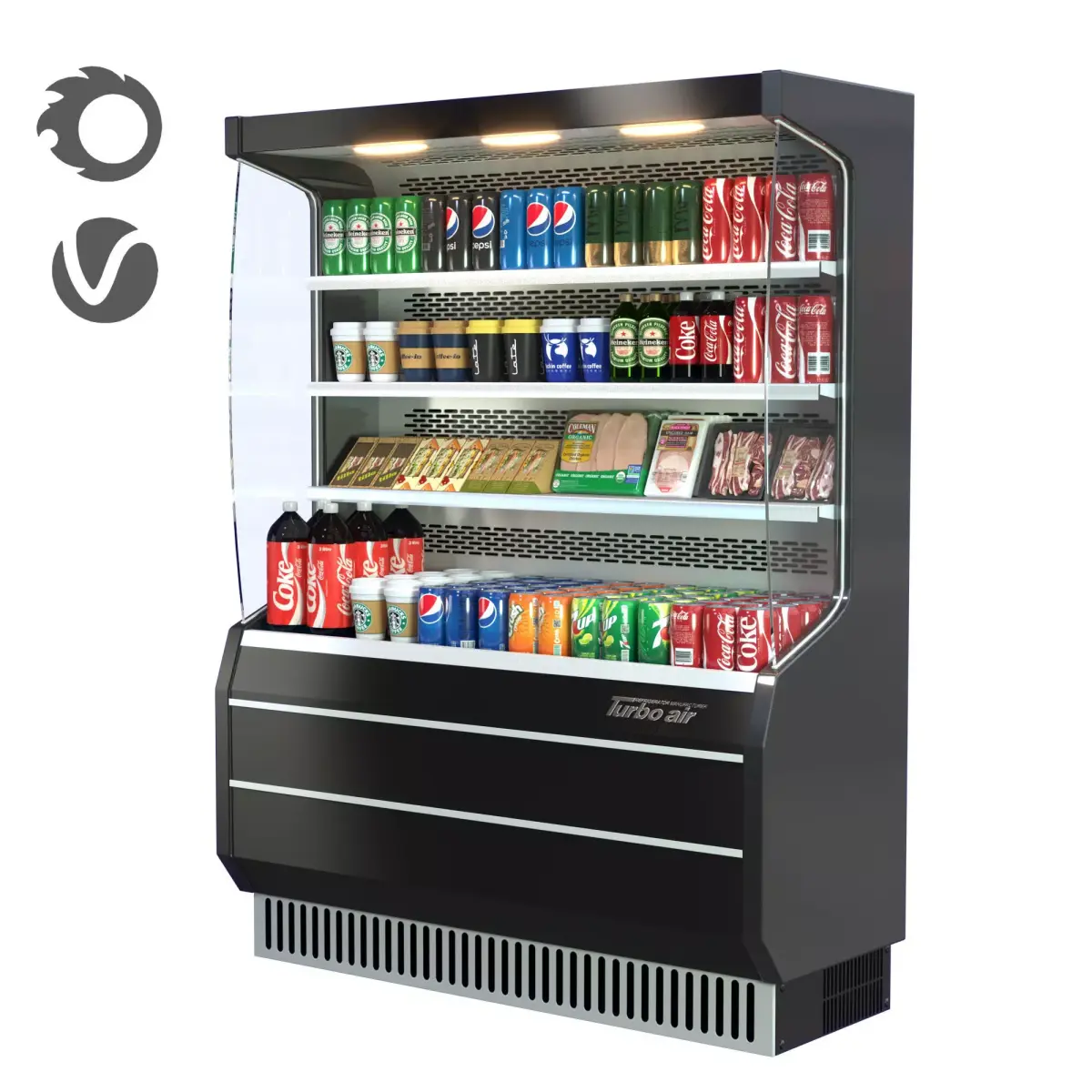 turbo air Commercial Refrigerator No-01 Low-poly 3D model