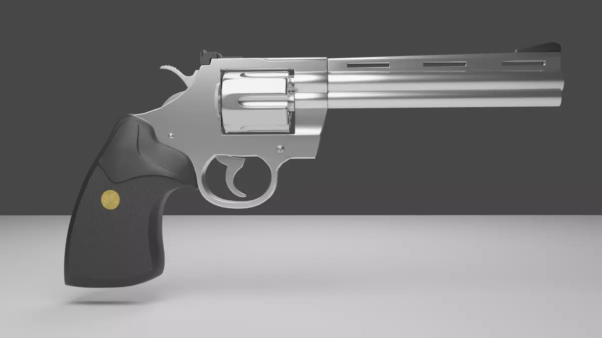 Revolver Colt Python 357 3D model