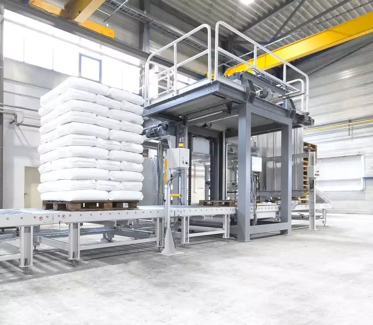 Automatic Palletizing System Machine - Industrial Pallet Stacker 3D model