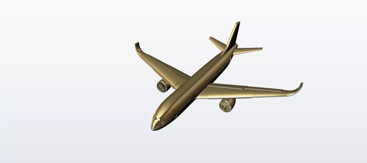 Airplane flying in sky 3D print model purchase