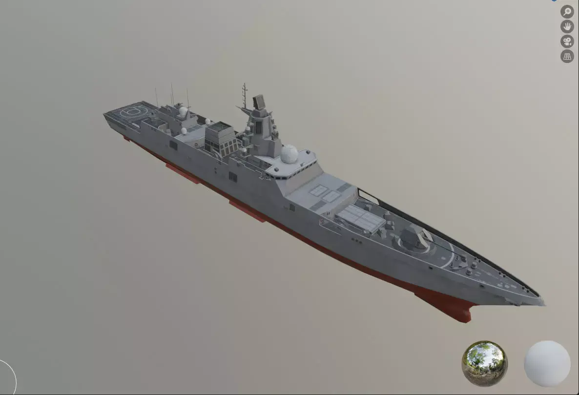 Admiral Gorshkov low poly Low-poly 3D model