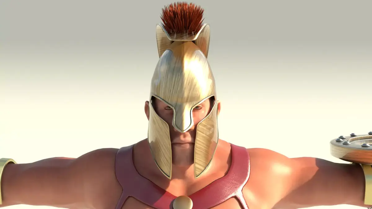 Spartan Warrior  Low-poly 3D model