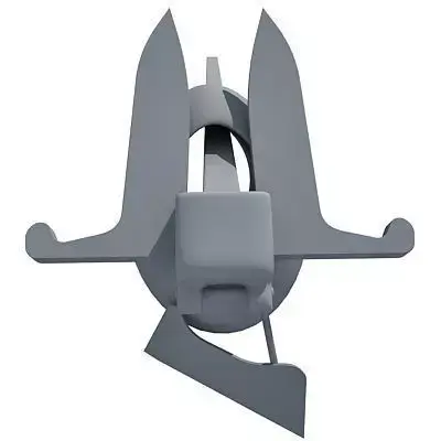 Detailed not textured Anchor 2 3D model