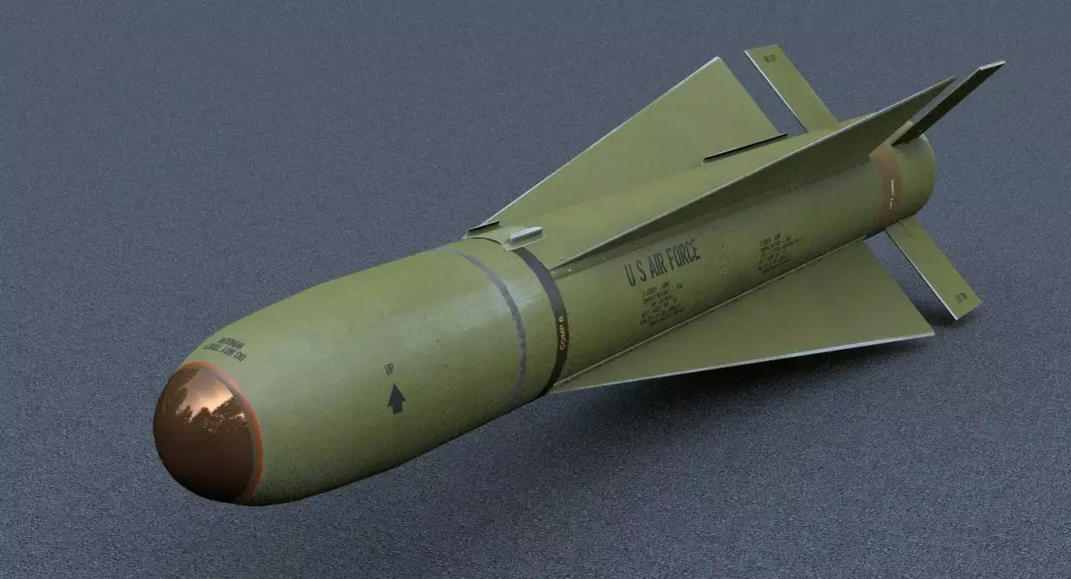 AGM 65D Maverick Air to Ground Missile Low-poly 3D model