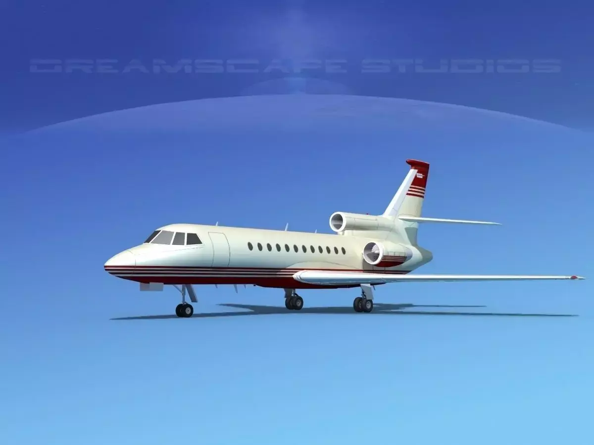 Dassault Falcon 900 V02 3D model