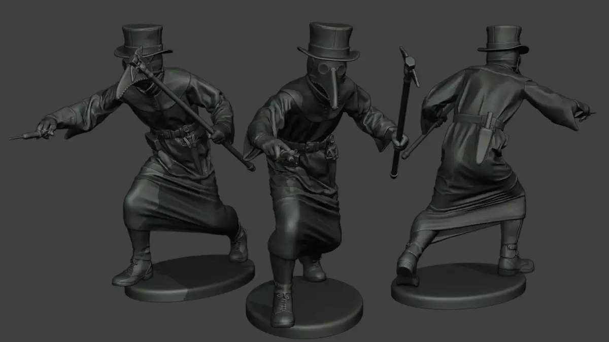 Hans Plague Doctor PDS007 3D print model