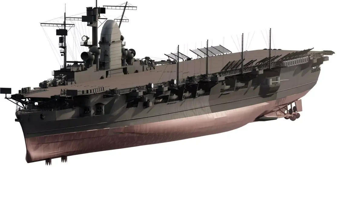 WW2 GERMAN NAVY AIRCRAFT CARRIER 3D model