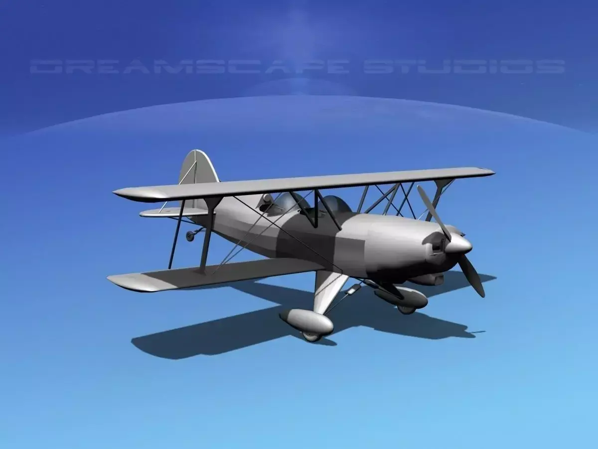 Acro Sport II Biplane VBM 3D model