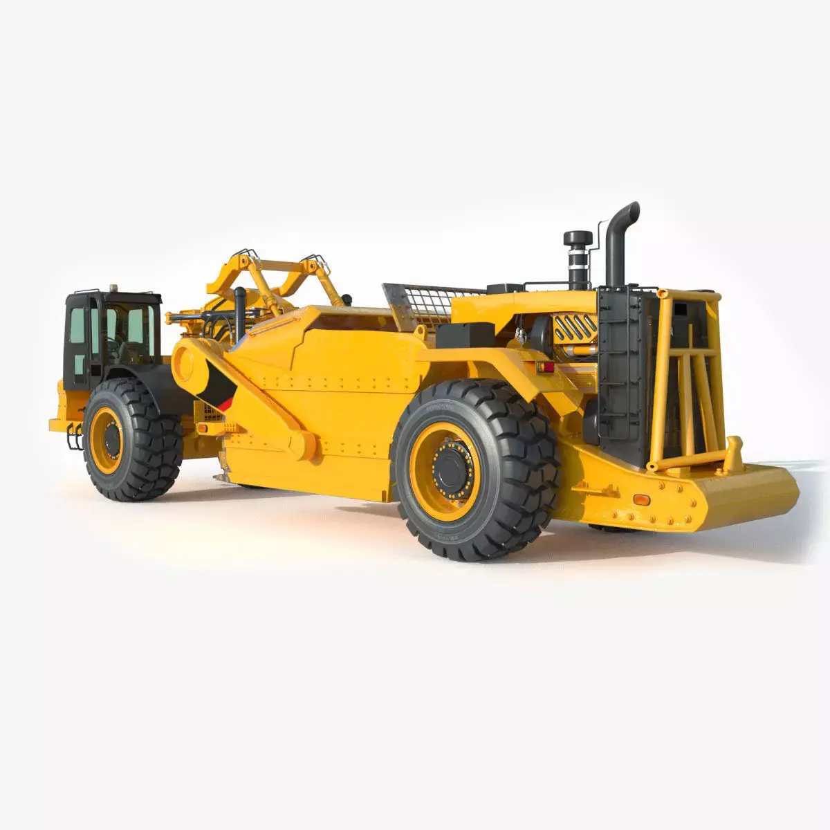 Wheel Tractor Scraper 637K 3D model