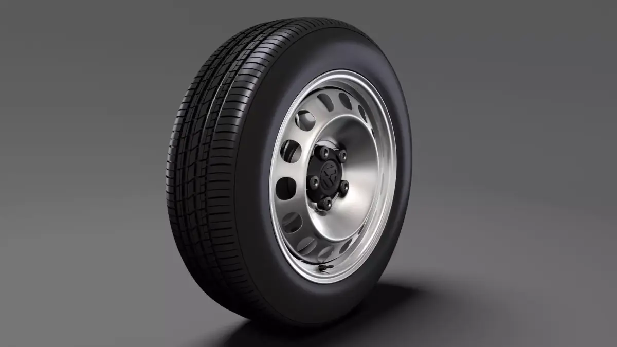 Volkswagen Caddy Panel Van wheel 2017 3D model