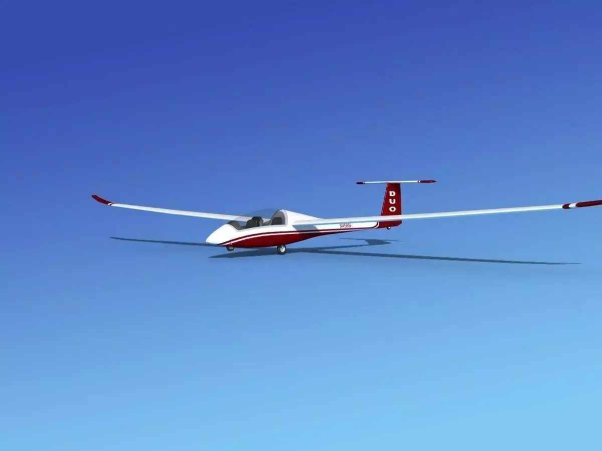 Duo Discus Sailplane 3D model 2
