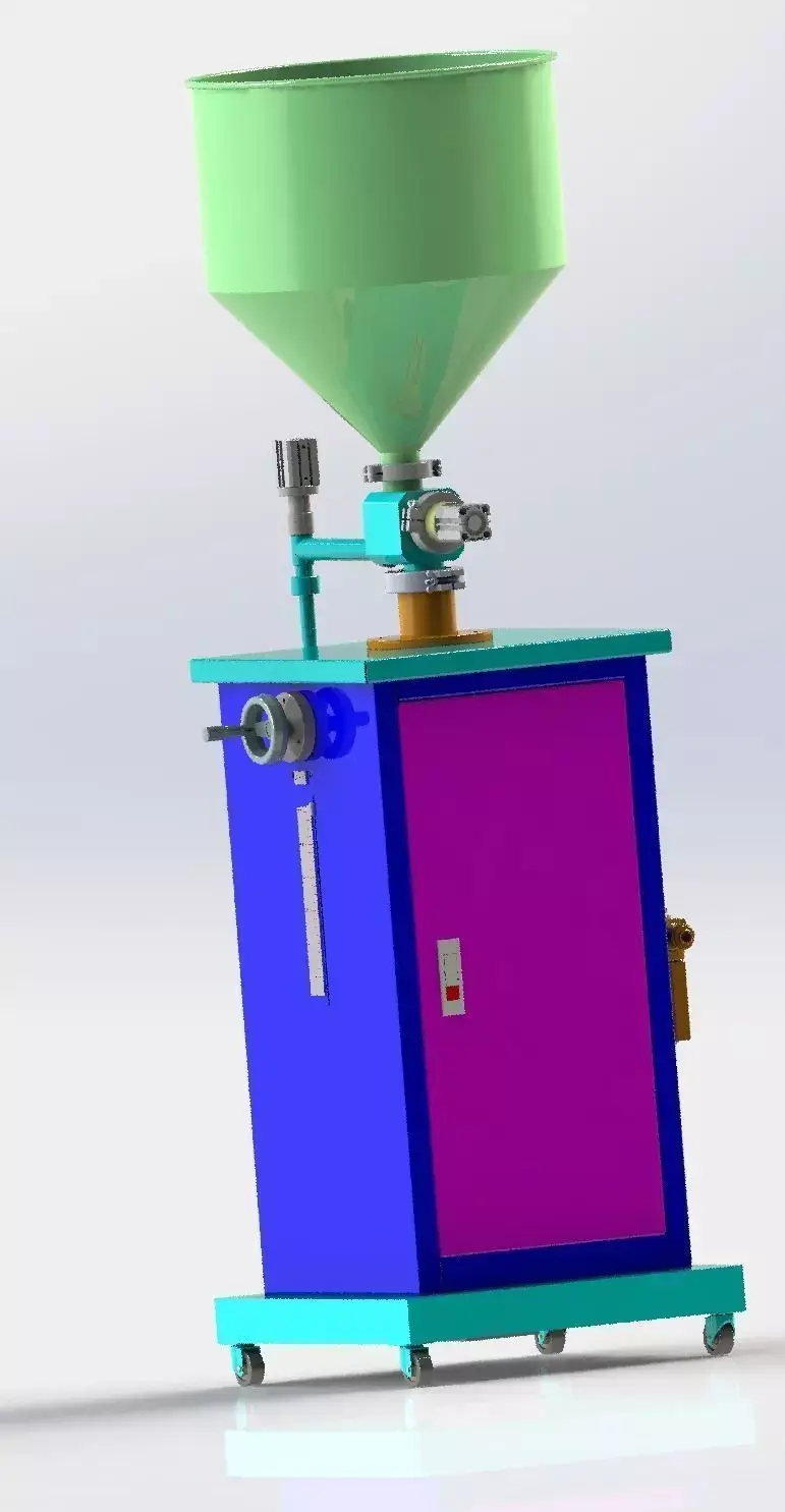 Vertical filling machine 3D model