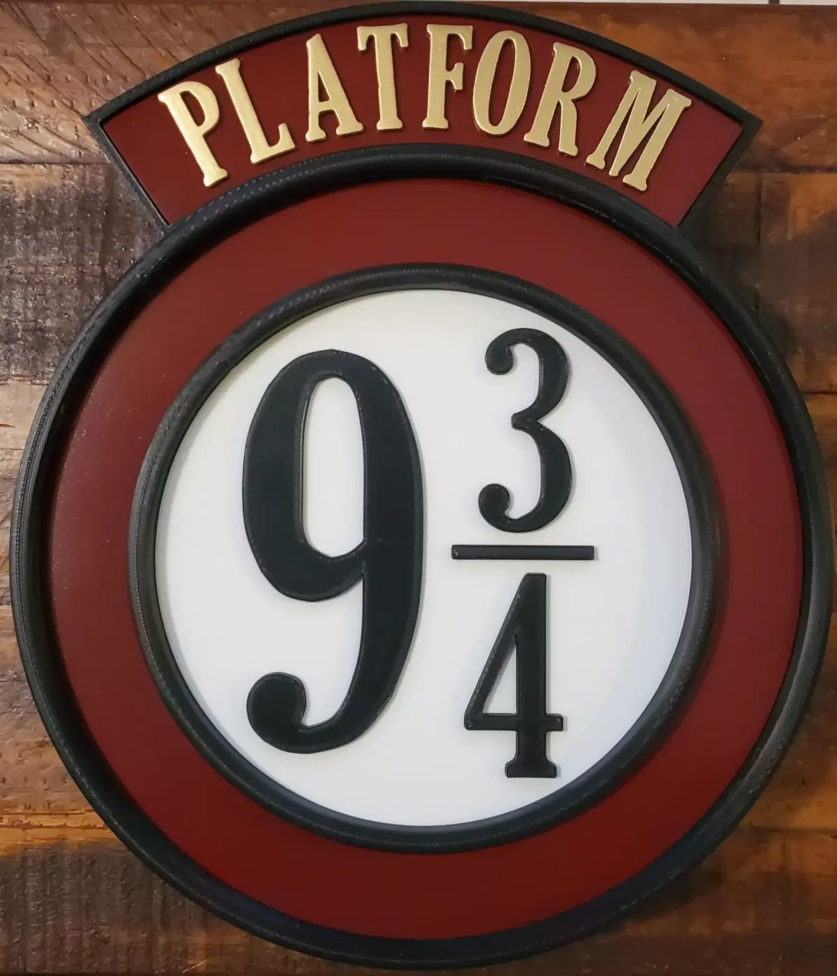 Harry Potter Hogwarts Express Platform Sign 3D print model