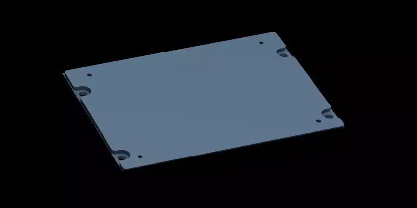 AIRBUS A320 OVERHEAD - DOWN BLANK RIGHT PANEL 3D print model