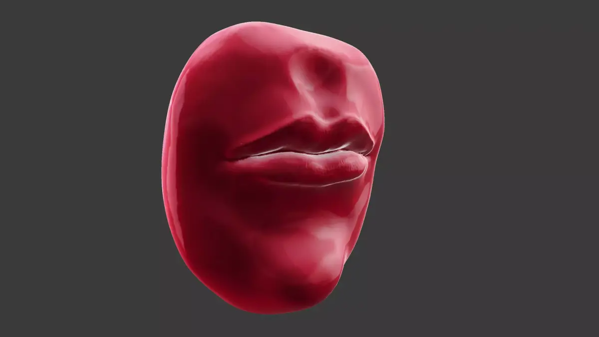 Human Mouth Lips 3D model